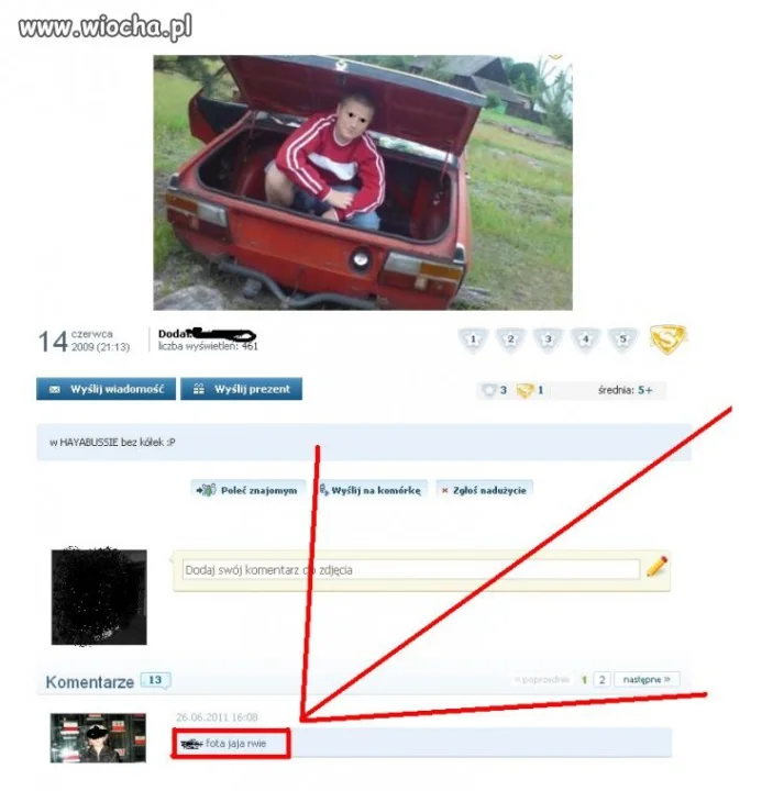 Szpan w bagażniku...