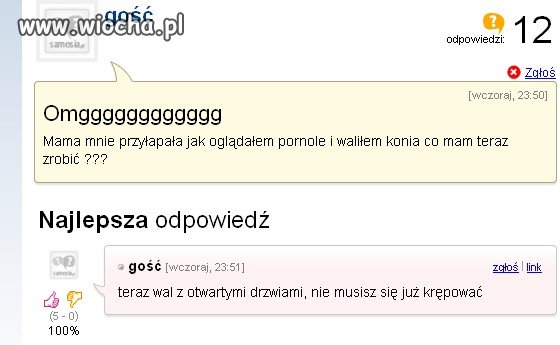 Mama przyłapała mnie jak waliłem konia