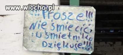 W śmietniku