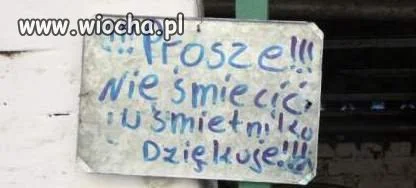 W śmietniku