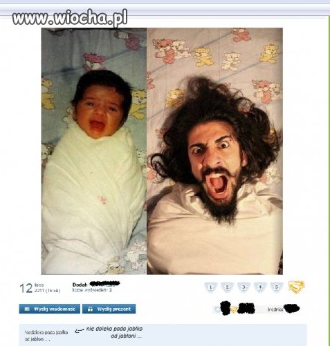 Ciekawe jak ten dzieciak...