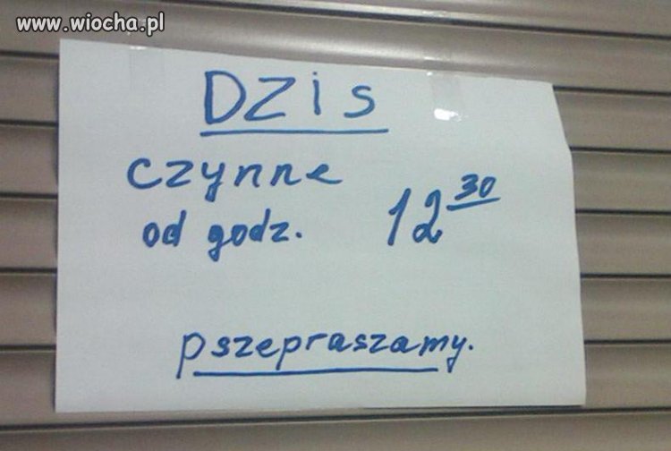 O lol jaka wiocha ortograficzna! 