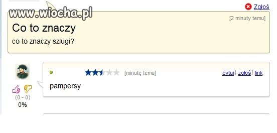 Szlugi = Pampersy?