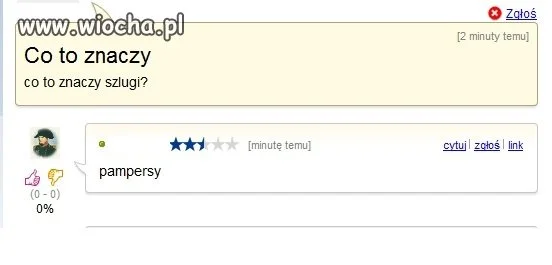 Szlugi = Pampersy?