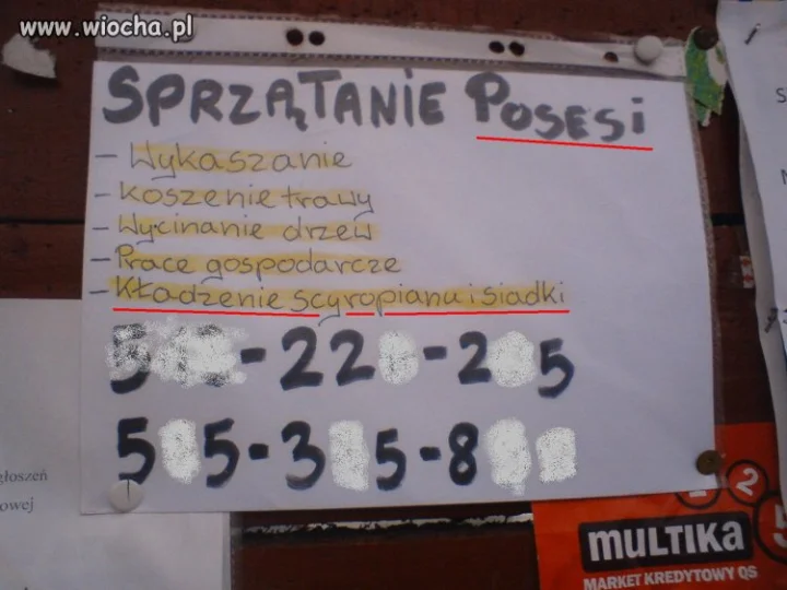 Z tablicy ogłoszeń