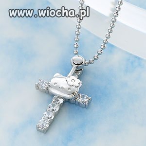 Hello Kitty na krzyżu.