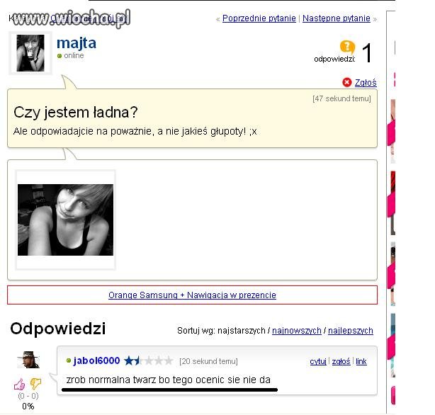 Czy jestem ładna?