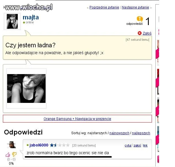 Czy jestem ładna?
