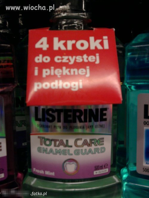 Reklama czystej podłogi