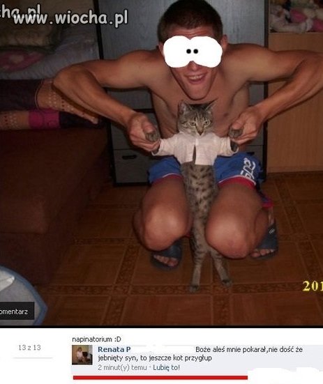 Pocisk na facebooku...