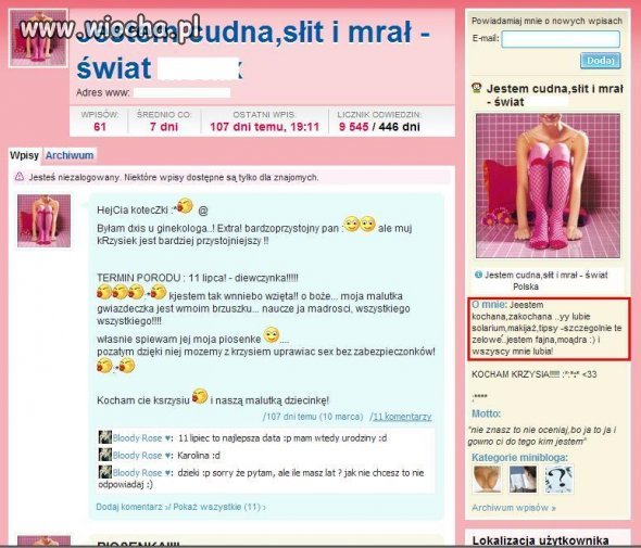 "jestem cudna,słit i mrał.."