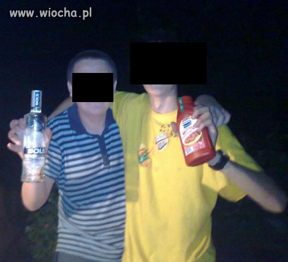 Lans na wódkę i... Ketchup.