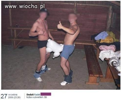 Z kolegą.