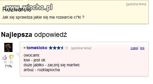 Rozwarcie cipy mierzy się...