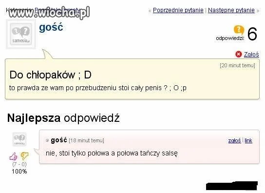 Głupie pytanie...