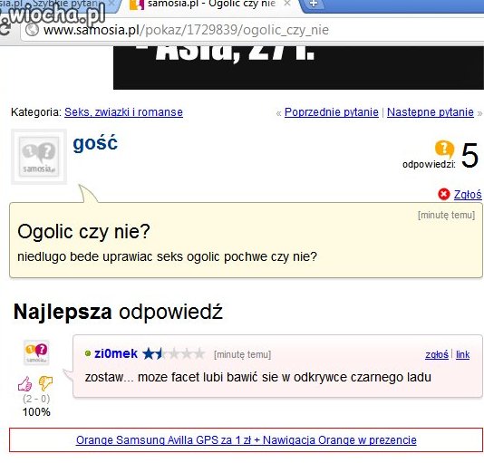 Ogolić czy nie...? 