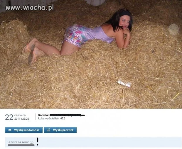 A może na sianko?