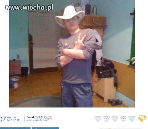 Lans w kapeluszu