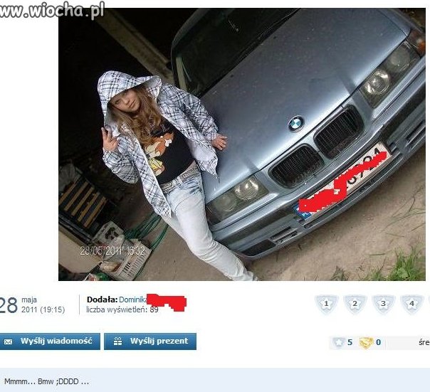 Kocham moje bmw w szopie 
