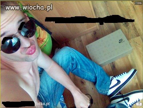 Męska dziunia w nowych najkach
