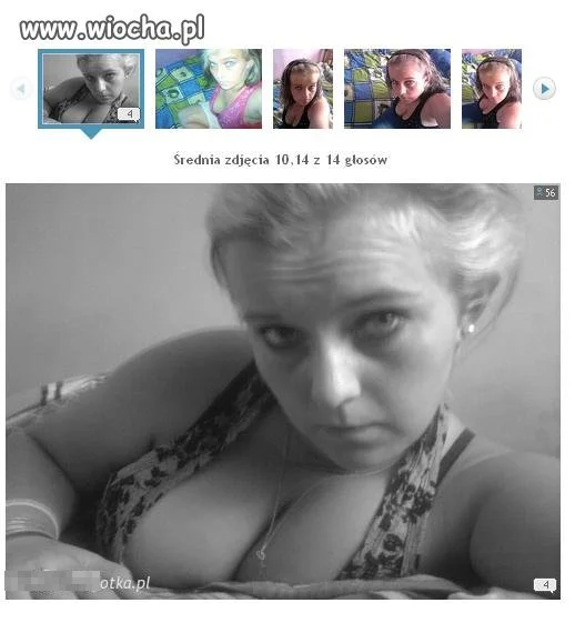 Typowa blond cegłówka z cyckami na wierzchu...