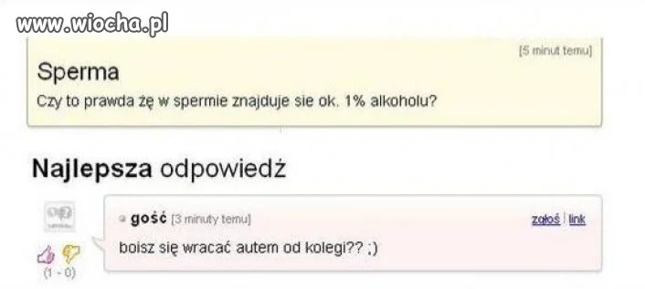 Pytanie o spermę...