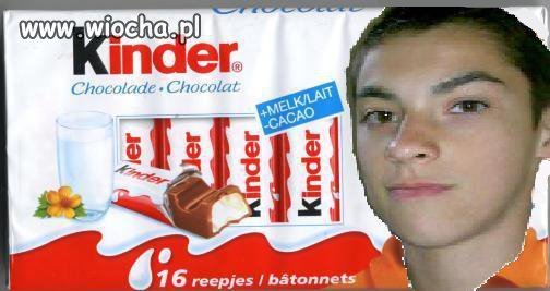 Nowa twarz kinder.
