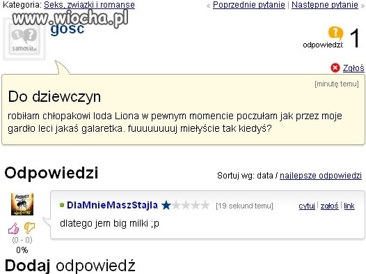 Robiłam chłopakowi Liona 