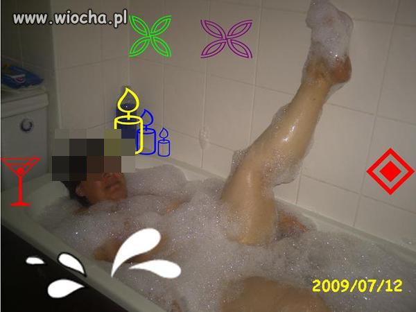 Mamuśka bawiła się w paint'cie 