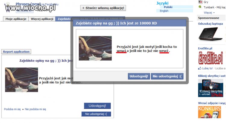 "Zajebiste opisy"