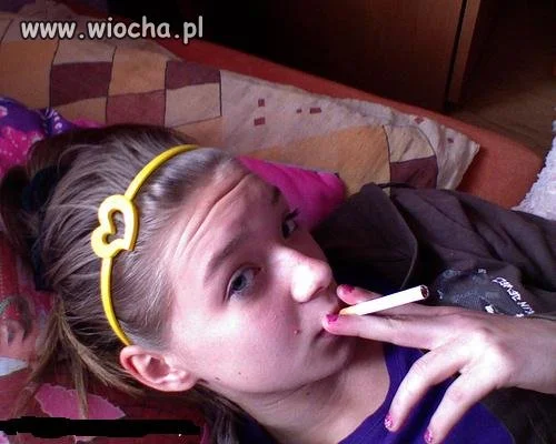Lans z nie podpalonym papierosem