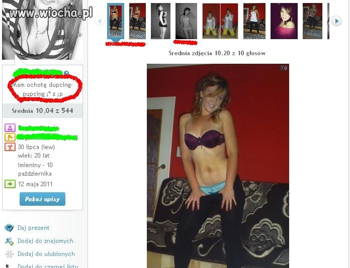 "Mam ochotę dupcing-pupcing ;*z:P"