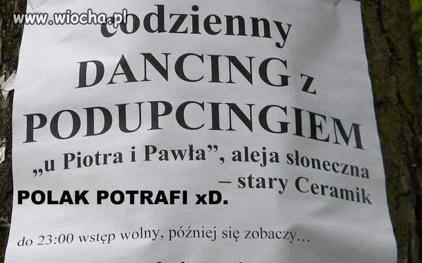 DANCING z PODUPCINGIEM