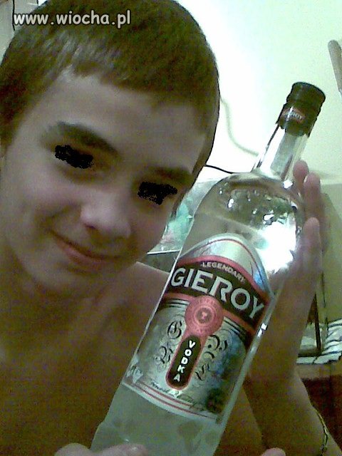15latek z wódką 