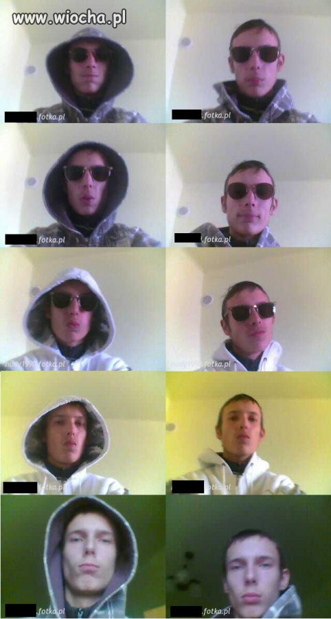 Ja noszę dres w kapturze czy bez.