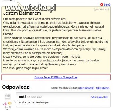 Jestem Batmanem!