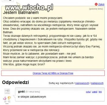 Jestem Batmanem!