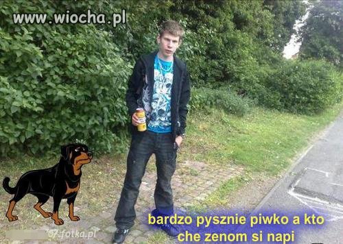 Bardzo pysznie piwko a kto che zenom si napi