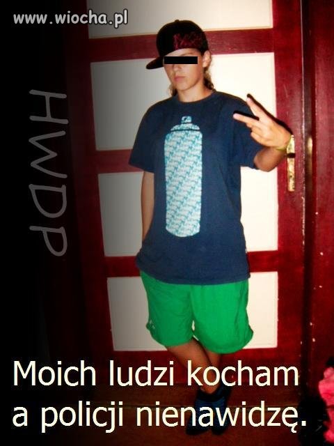 Nie miała nigdy do czynienia nic z policją...
