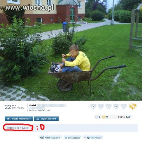 Ta dzisiejsza młodzież opisami szpanuje ...