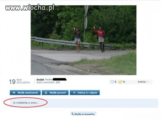 Z koleżanką w pracy...