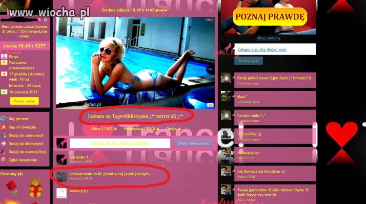 Napalona barbie czeka na tygryska