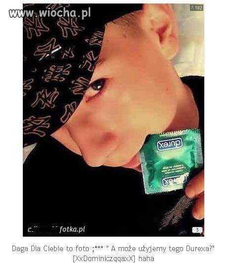 15 latek z prezerwatywą