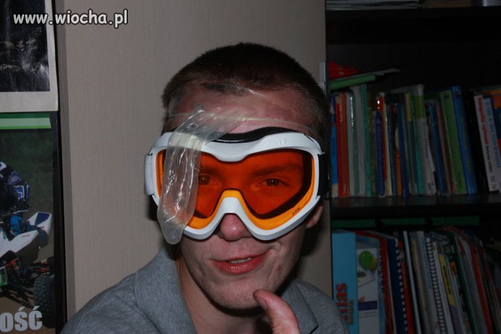 Chyba bał się, że pęknie 