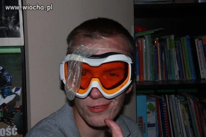Chyba bał się, że pęknie 