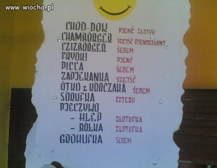 Polskie menu!!! Żal...