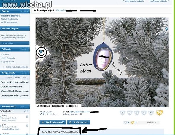 Bombka fotomontażowa