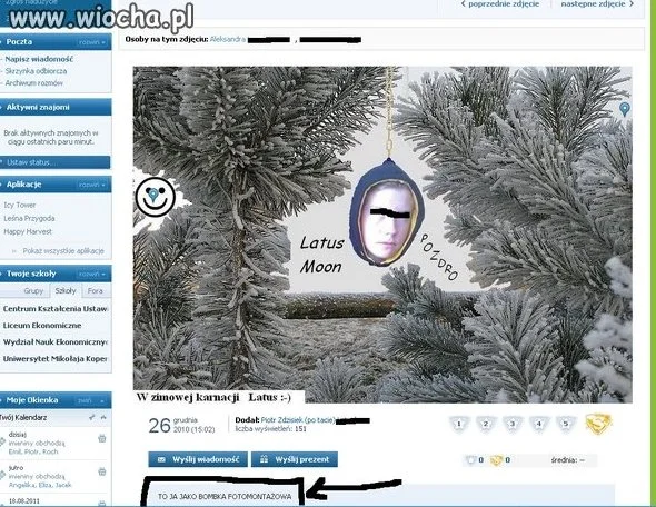 Bombka fotomontażowa
