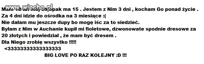 Problemy 18 letniej dziweczyny
