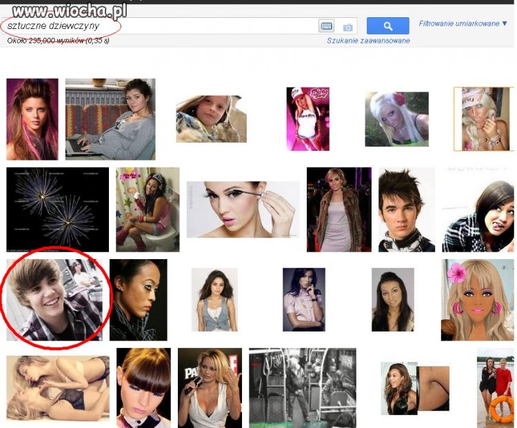 Wujek Google+Sztuczne dziewczyny=Justin Bieber